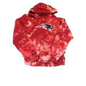 Vintage Acid Wash New England Patriots Zip Up Hoodie, Adult Mens Large, NFL
